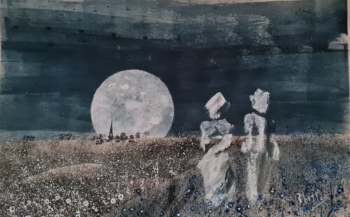Claro de Luna by Rosario De Mattos, Work on Paper for Sale on Singulart