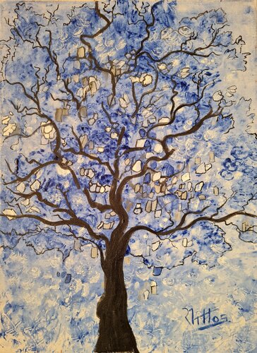 ÁRBOL AZUL di Rosario De Mattos, Pittura in vendita su Singulart