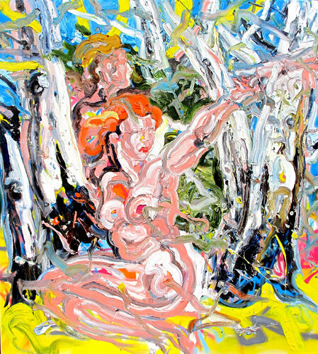 woman & man van James Freiberg, Schilderij te koop op Singulart