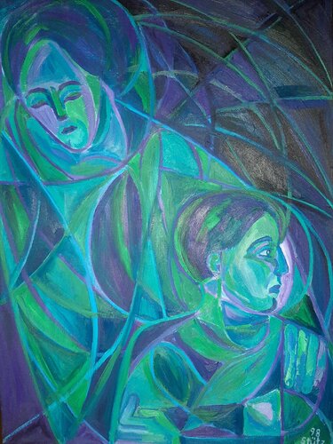 MOTHER AND CHILD van Edith Stütz, Schilderij te koop op Singulart
