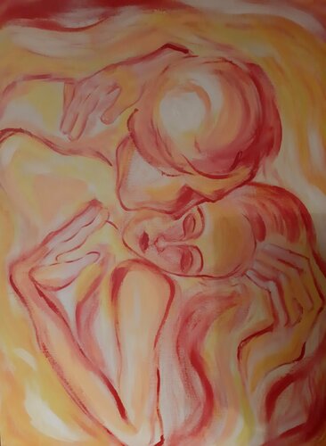 DER KUSS van Edith Stütz, Schilderij te koop op Singulart