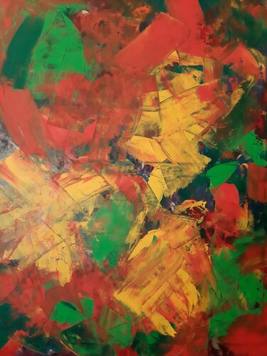 ABSTRAKTE KOMPOSITION EINER ERINNERUNG van Edith Stütz, Schilderij te koop op Singulart