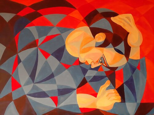 DER DENKER van Edith Stütz, Schilderij te koop op Singulart