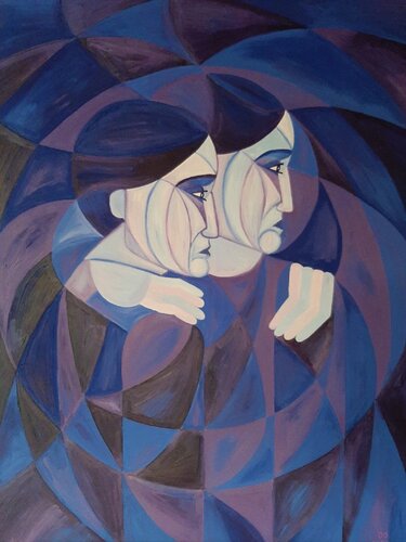 BLUE LOVE van Edith Stütz, Schilderij te koop op Singulart