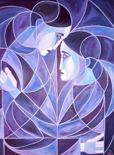 UMARMUNG van Edith Stütz, Schilderij te koop op Singulart