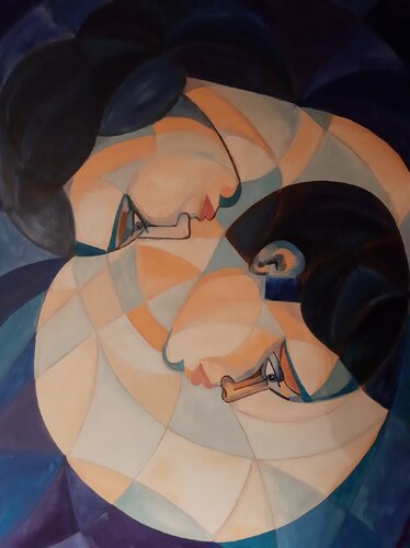 ELEGIE IN BLAU van Edith Stütz, Schilderij te koop op Singulart