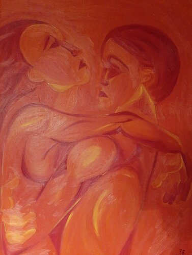 UMARMUNG di Edith Stütz, Pittura in vendita su Singulart