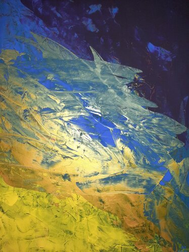 BLÄULICH di Edith Stütz, Pittura in vendita su Singulart