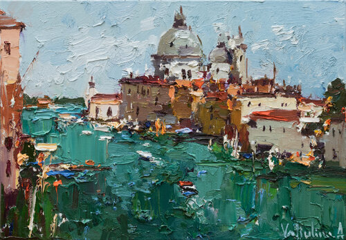 Venice Italy - Original Oil Painting Anastasiya Valiulina