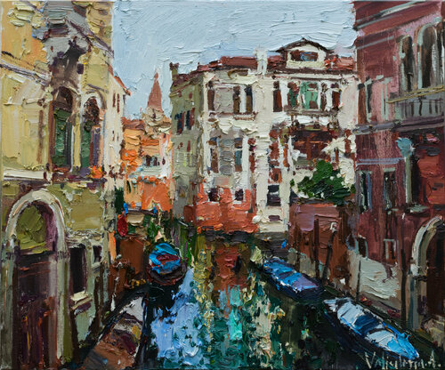 Venice. italian landscape par Anastasiya Valiulina, Peinture en vente sur Singulart