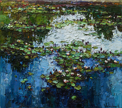 Water Lilies in pond Anastasiya Valiulina