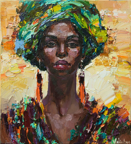 African woman portrait Anastasiya Valiulina