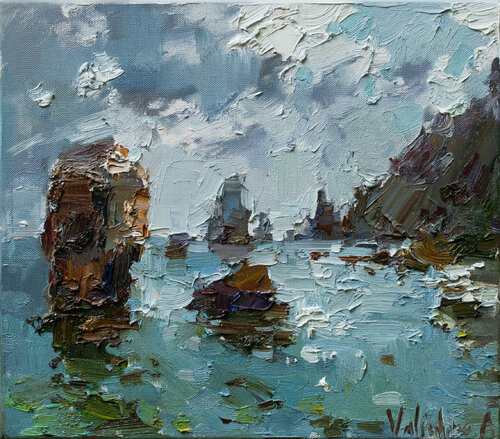 Sea Original oil seascape painting di Anastasiya Valiulina, Pittura in vendita su Singulart