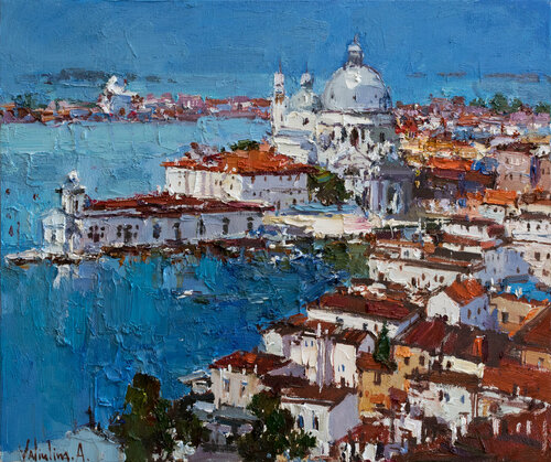 Venice Italy - Original Oil Painting Anastasiya Valiulina