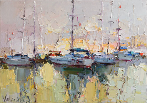 Sailing yachts par Anastasiya Valiulina, Peinture en vente sur Singulart
