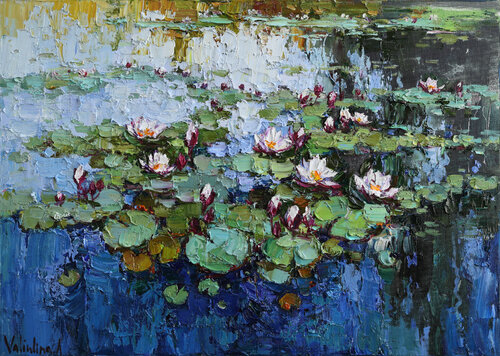 Water Lilies par Anastasiya Valiulina, Peinture en vente sur Singulart