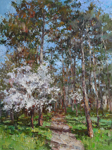 Spring forest von Anastasiya Valiulina, Malerei kaufen auf Singulart