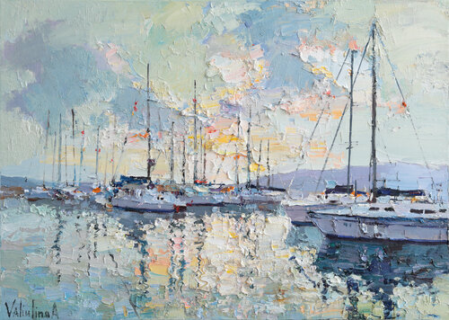 Yachts at sunset Anastasiya Valiulina