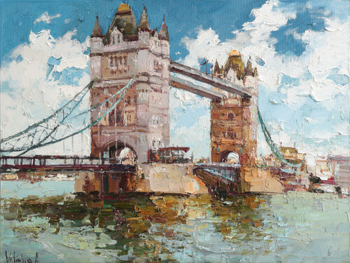 Tower Bridge par Anastasiya Valiulina, Peinture en vente sur Singulart