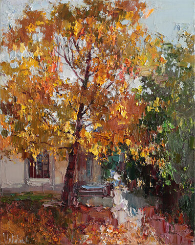 Autumn tree di Anastasiya Valiulina, Pittura in vendita su Singulart