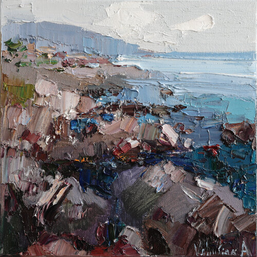 Rocky Seashore par Anastasiya Valiulina, Peinture en vente sur Singulart