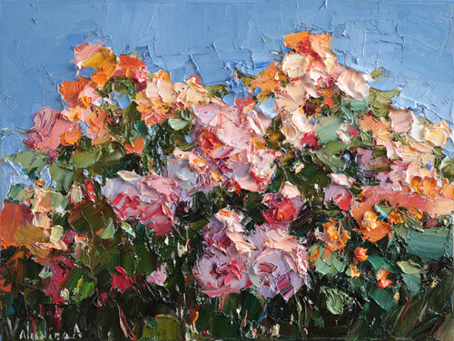 Roses in Bloom par Anastasiya Valiulina, Peinture en vente sur Singulart