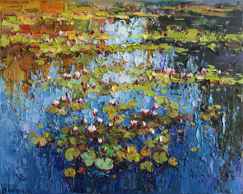 Water Lilies par Anastasiya Valiulina, Peinture en vente sur Singulart