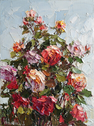 Blooming Roses par Anastasiya Valiulina, Peinture en vente sur Singulart