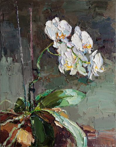 Blooming Orchid par Anastasiya Valiulina, Peinture en vente sur Singulart