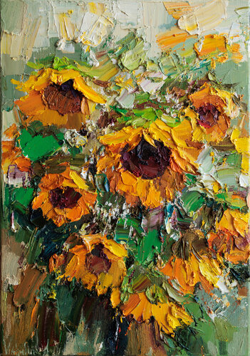 Sunflowers par Anastasiya Valiulina, Peinture en vente sur Singulart