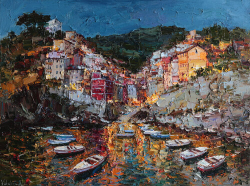 Glow of Riomaggiore von Anastasiya Valiulina, Malerei kaufen auf Singulart