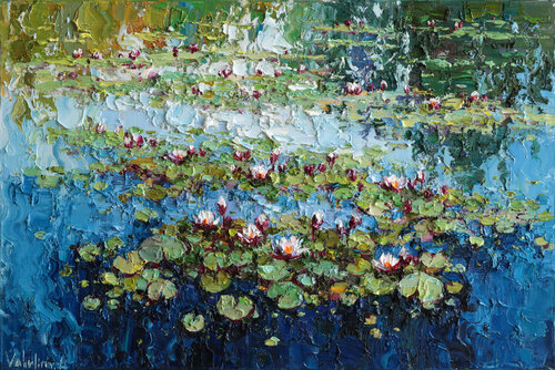 Water Lilies par Anastasiya Valiulina, Peinture en vente sur Singulart