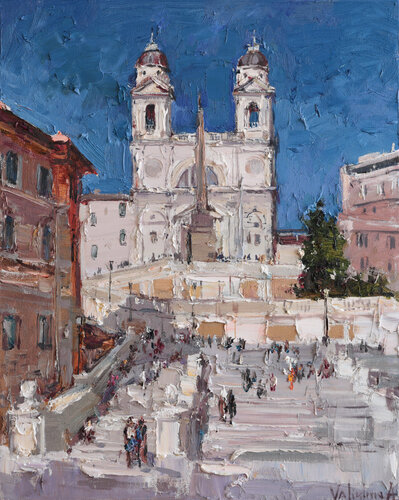 Spanish Steps, Rome de Anastasiya Valiulina, Pintura a la venta en Singulart
