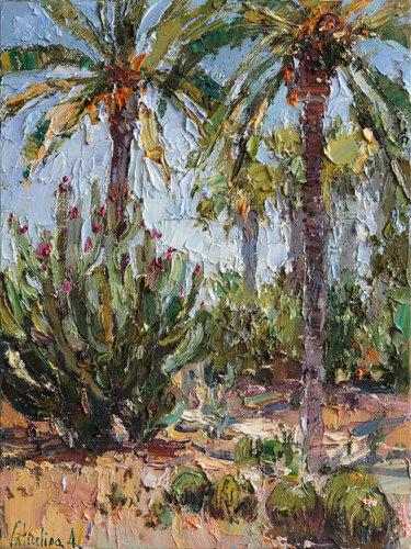 Cactus Garden, Tel Aviv von Anastasiya Valiulina, Malerei kaufen auf Singulart