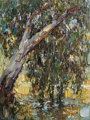 Yarkon Riverside Tree, Tel Aviv par Anastasiya Valiulina, Peinture en vente sur Singulart