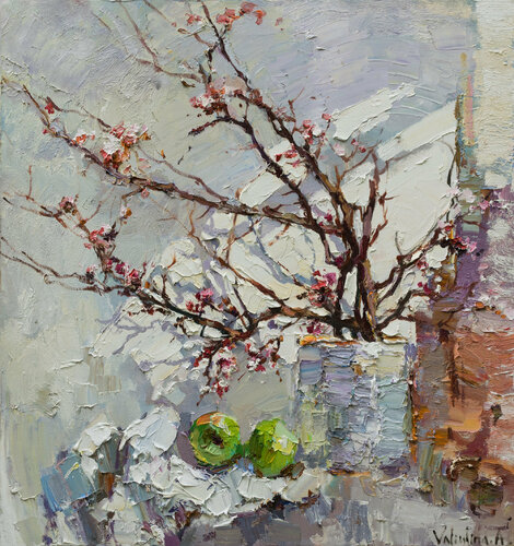 Spring still life  Original Oil painting di Anastasiya Valiulina, Pittura in vendita su Singulart