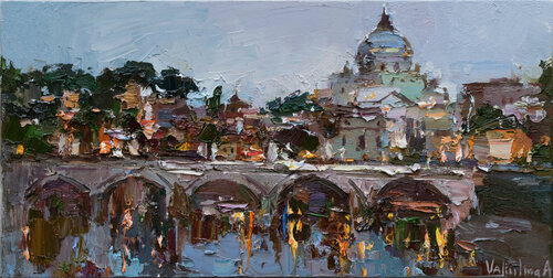 Rome, Italy - Original oil landscape painting di Anastasiya Valiulina, Pittura in vendita su Singulart