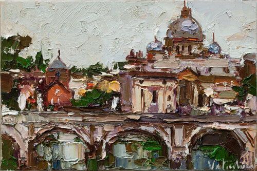 Rome, Italy - Original impasto landscape painting di Anastasiya Valiulina, Pittura in vendita su Singulart