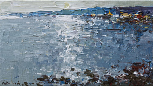 Sea  Original acrylic seascape painting par Anastasiya Valiulina, Peinture en vente sur Singulart