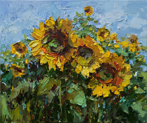Sunflowers par Anastasiya Valiulina, Peinture en vente sur Singulart