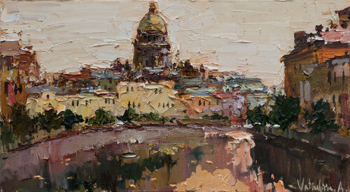 Saint Petersburg - Original cityscape painting Anastasiya Valiulina