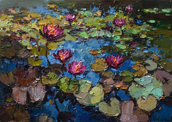 Pink water Lilies Anastasiya Valiulina