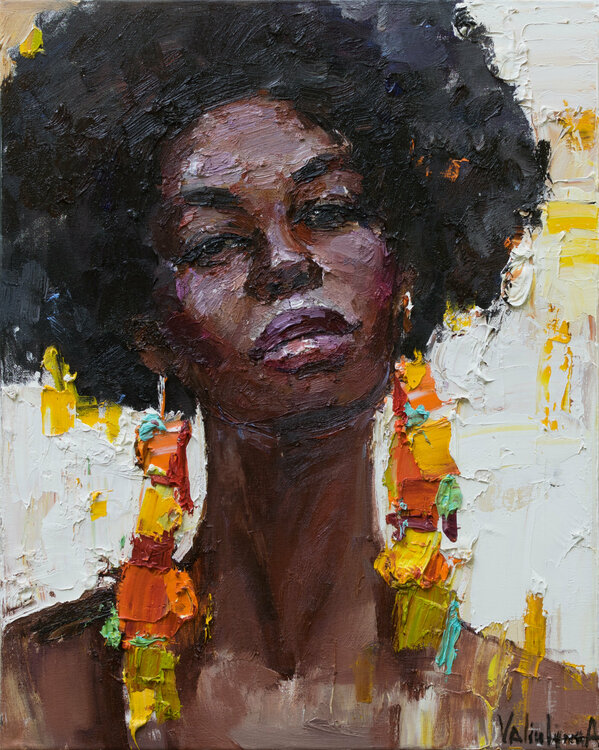 African woman portrait Anastasiya Valiulina