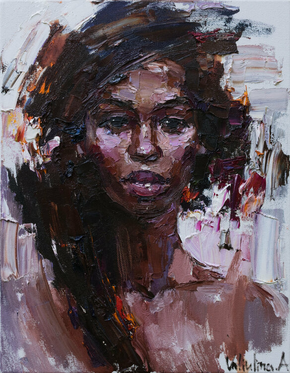 African woman portrait Anastasiya Valiulina