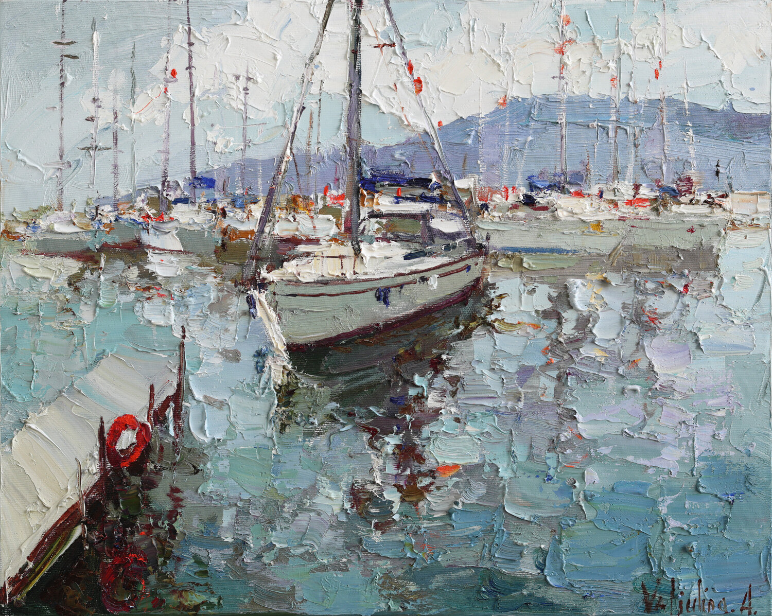Sailing yachts in harbor Anastasiya Valiulina