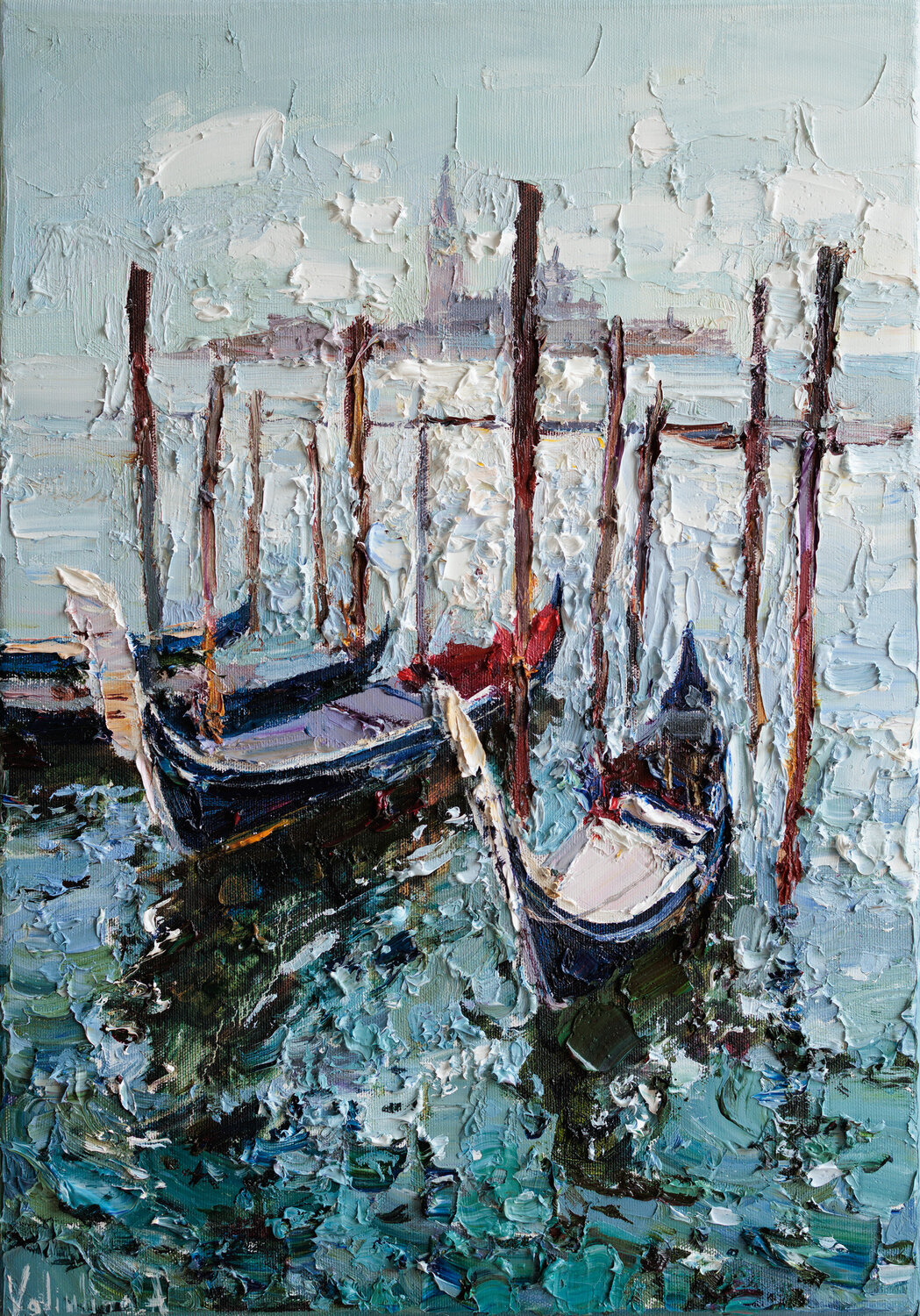 Gondolas in Venice Anastasiya Valiulina