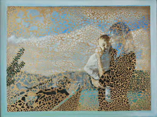 GOLDEN FUNERAL par Gleb Bas, Peinture en vente sur Singulart