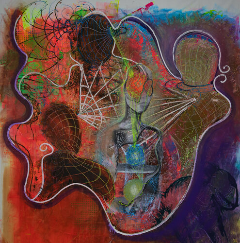 Chakra Energy van Nikolaos Nikolaidis, Schilderij te koop op Singulart