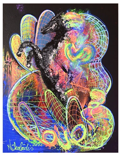 Horse Power van Nikolaos Nikolaidis, Schilderij te koop op Singulart