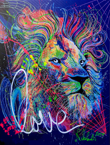 Energy Lion - by Nikolaos Nikolaidis, Print for Sale on Singulart